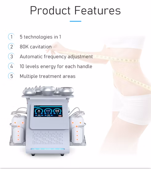 휴대용 40K 80K 진공 Cavitation 기계 시스템 RF Lipo 레이저 지방 제거 건강 관리 바디 슬리밍 체중 감소 미용 장비