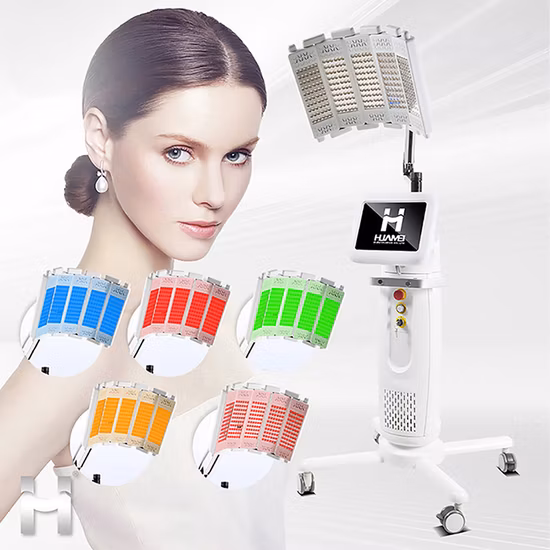 7개의 색깔 LED 빛 얼굴 PDT LED 빛 광자 치료 피부 관리 PDT 기계